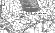 Old Map of Little Glemham, 1883