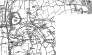 Old Map of Little Hallingbury, 1896