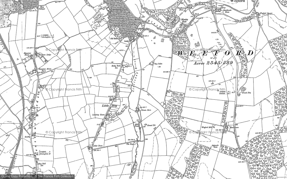 Old Map of Little Hay, 1883 - 1901 in 1883