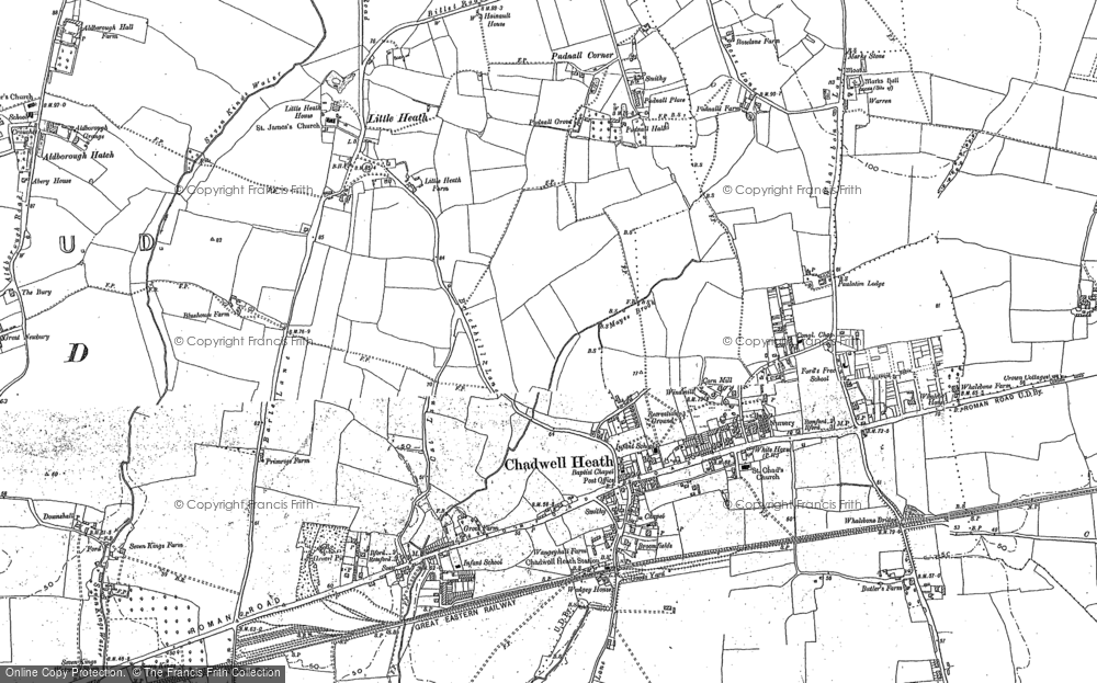 Old Map of Little Heath, 1895 in 1895