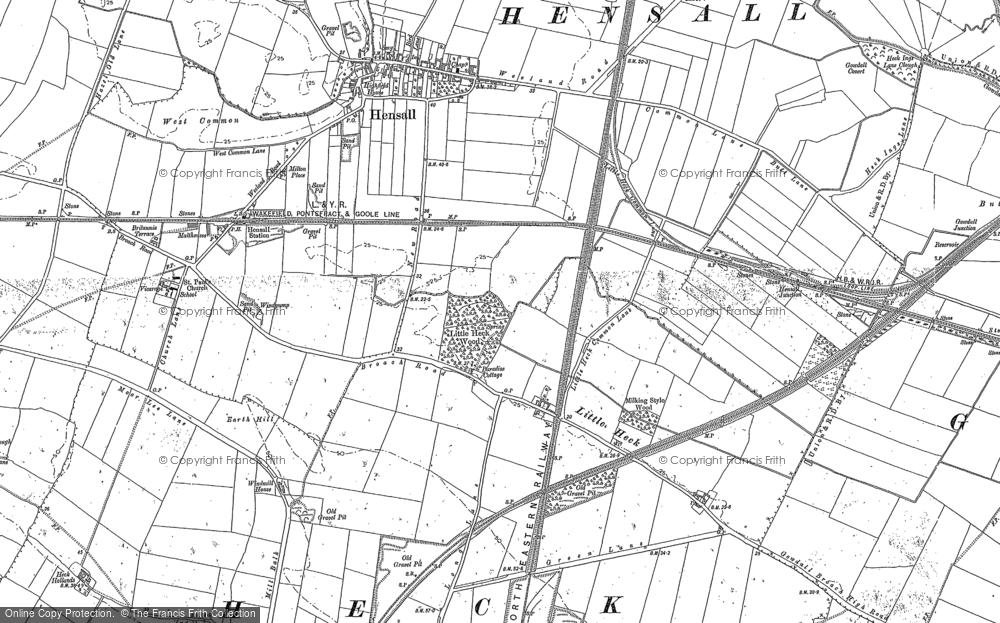 Old Map of Little Heck, 1888 in 1888