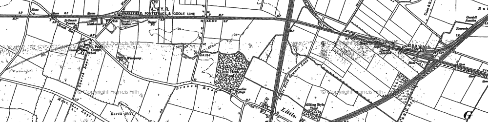 Old map of Little Heck in 1888