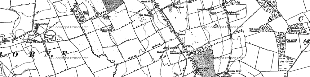 Old map of Little Holtby in 1891