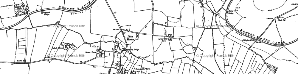 Old map of Little Horton in 1899