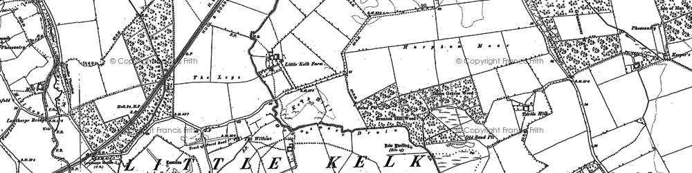 Old map of Little Kelk in 1891