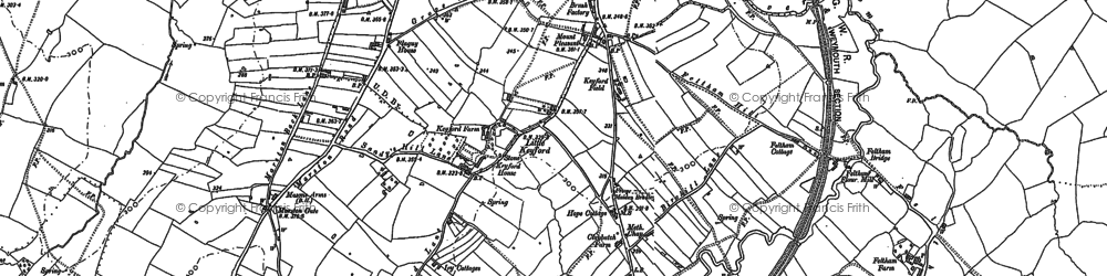 Old map of Critchill in 1902
