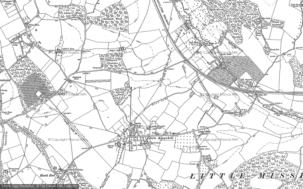 Old Map of Little Kingshill, 1897 in 1897