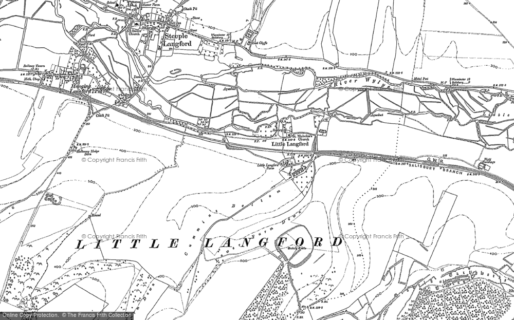 Old Map of Little Langford, 1899 in 1899