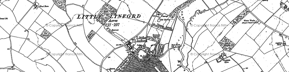 Old map of Little Linford in 1898