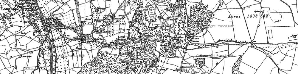 Old map of Little London in 1879