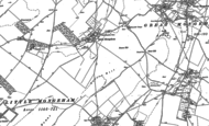 Old Map of Little Mongeham, 1872 - 1897