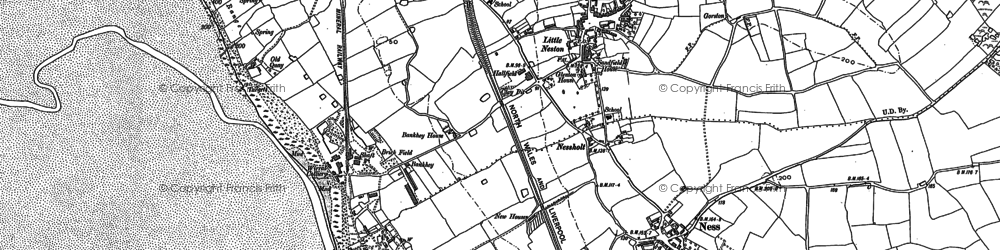 Old map of Little Neston in 1897