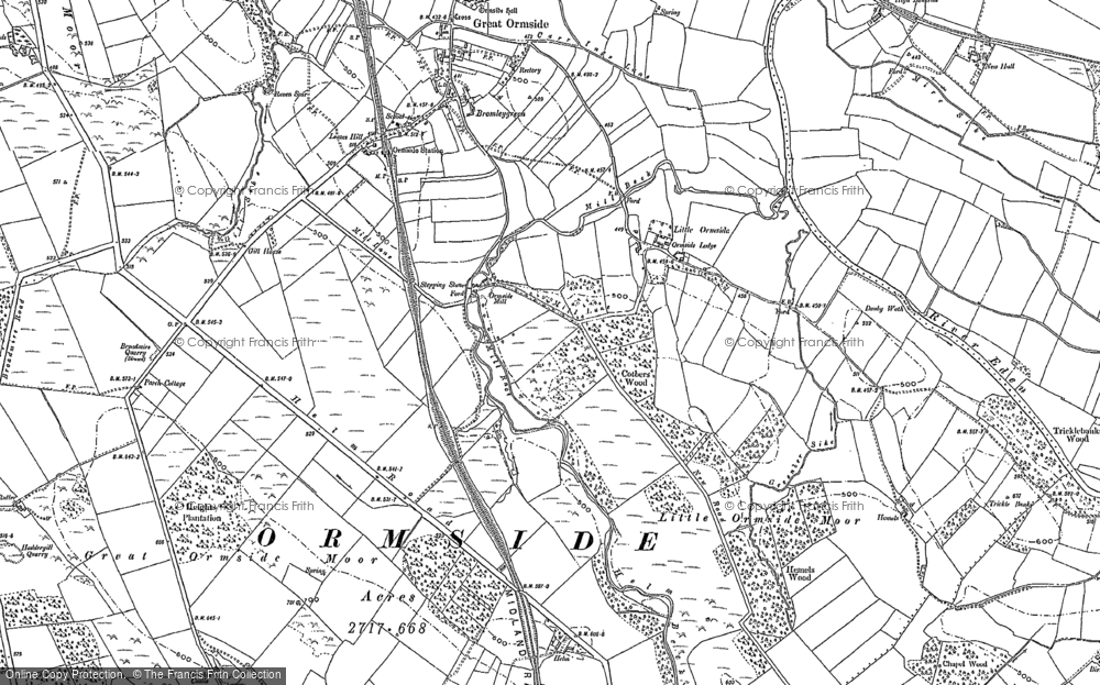 Old Map of Little Ormside, 1897 in 1897