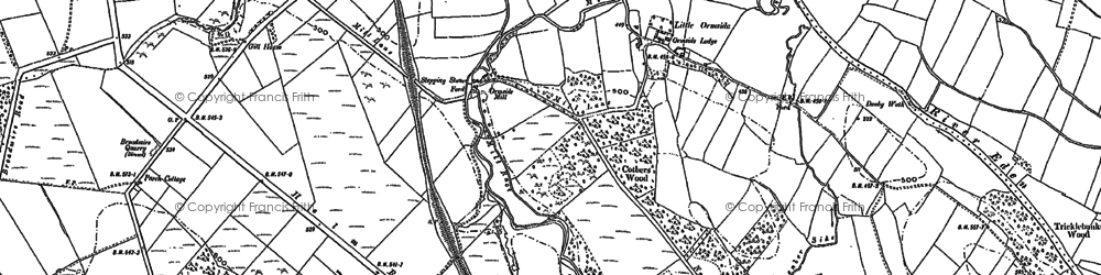 Old map of Little Ormside in 1897