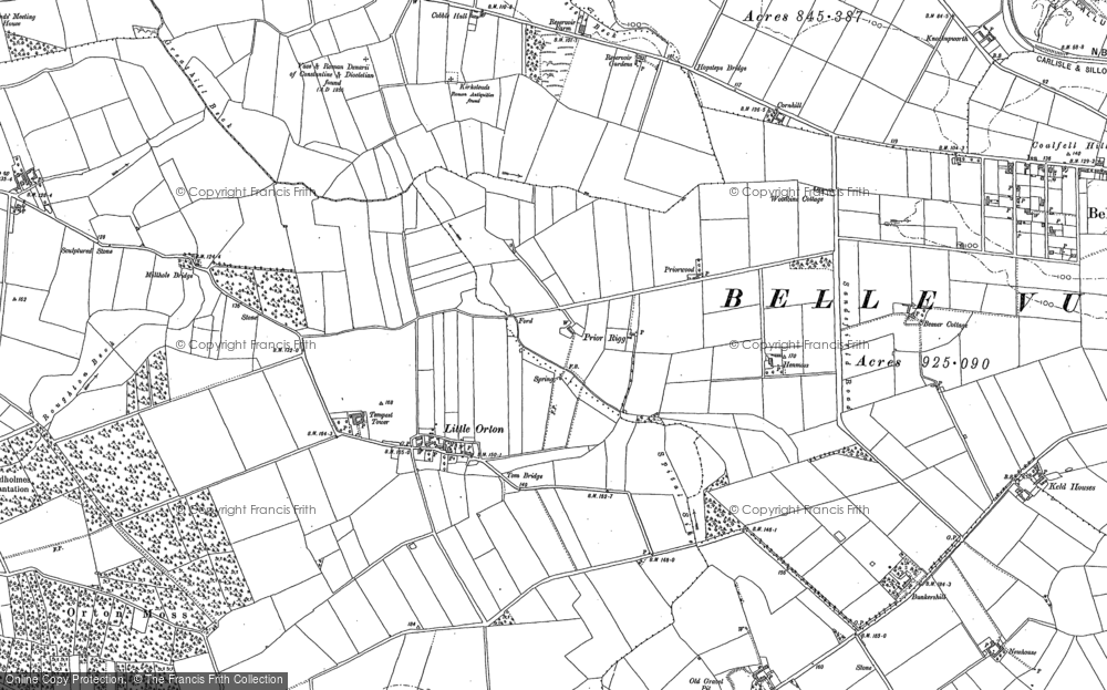Old Map of Little Orton, 1899 in 1899