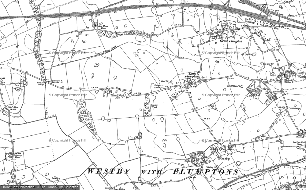 Old Map of Little Plumpton, 1891 - 1892 in 1891