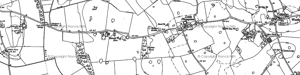 Old map of Little Plumpton in 1891