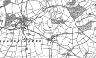 Old Map of Little Preston, 1883