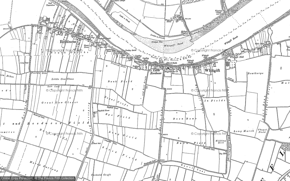 Old Map of Little Reedness, 1888 - 1904 in 1888