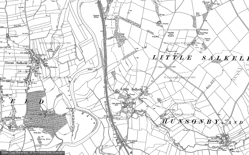 Old Map of Little Salkeld, 1898 in 1898