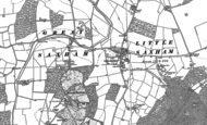 Old Map of Little Saxham, 1883 - 1884