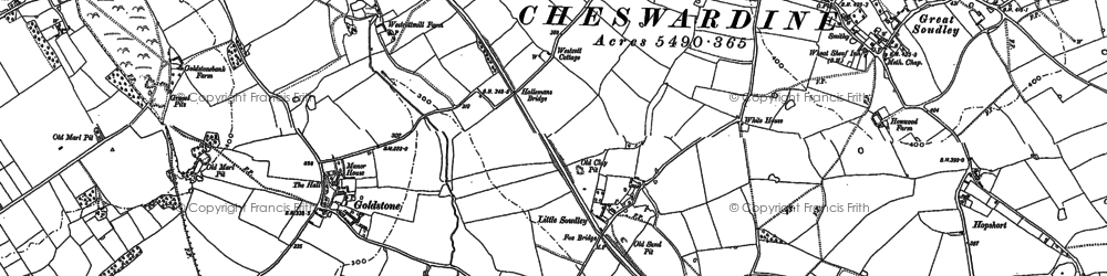 Old map of Little Soudley in 1880