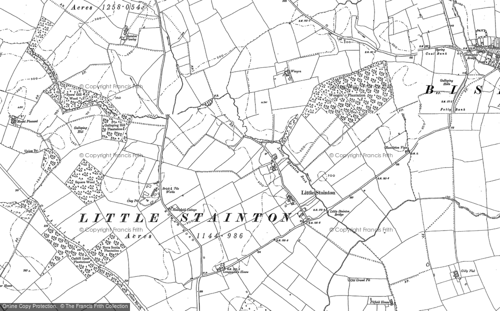 Old Map of Little Stainton, 1896 - 1914 in 1896