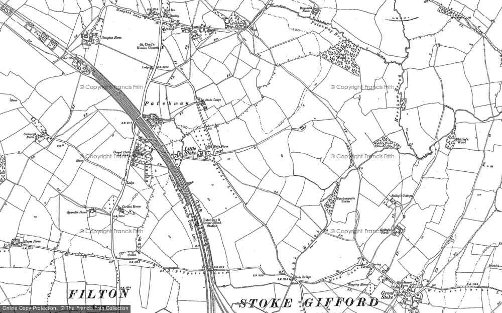 Old Map of Little Stoke, 1880 in 1880