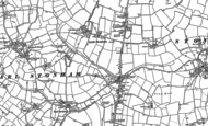 Old Map of Little Stonham, 1884