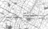 Old Map of Little Stretton, 1885
