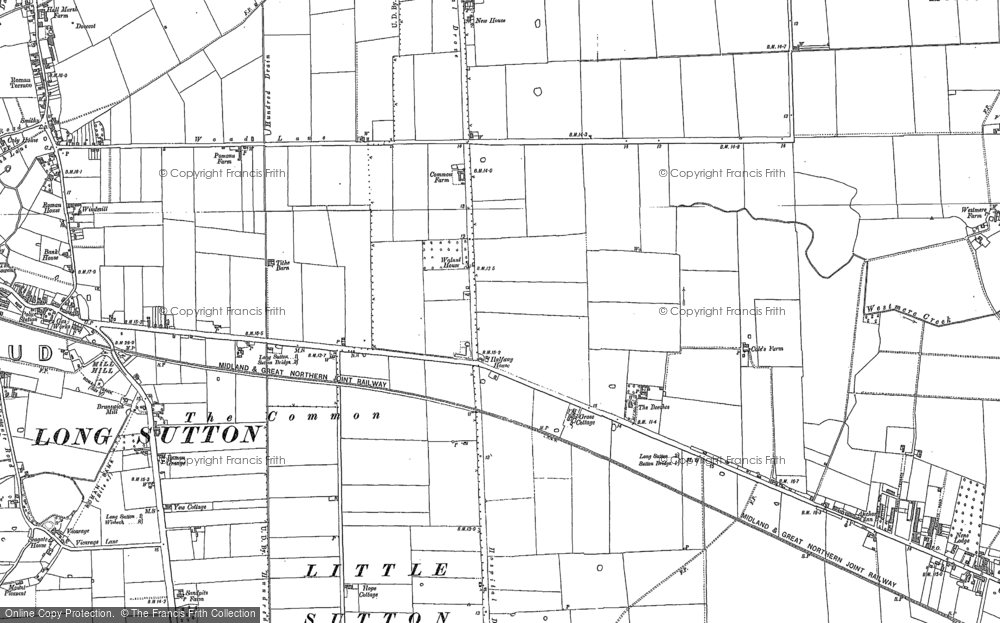 Old Map of Little Sutton, 1887 - 1903 in 1887