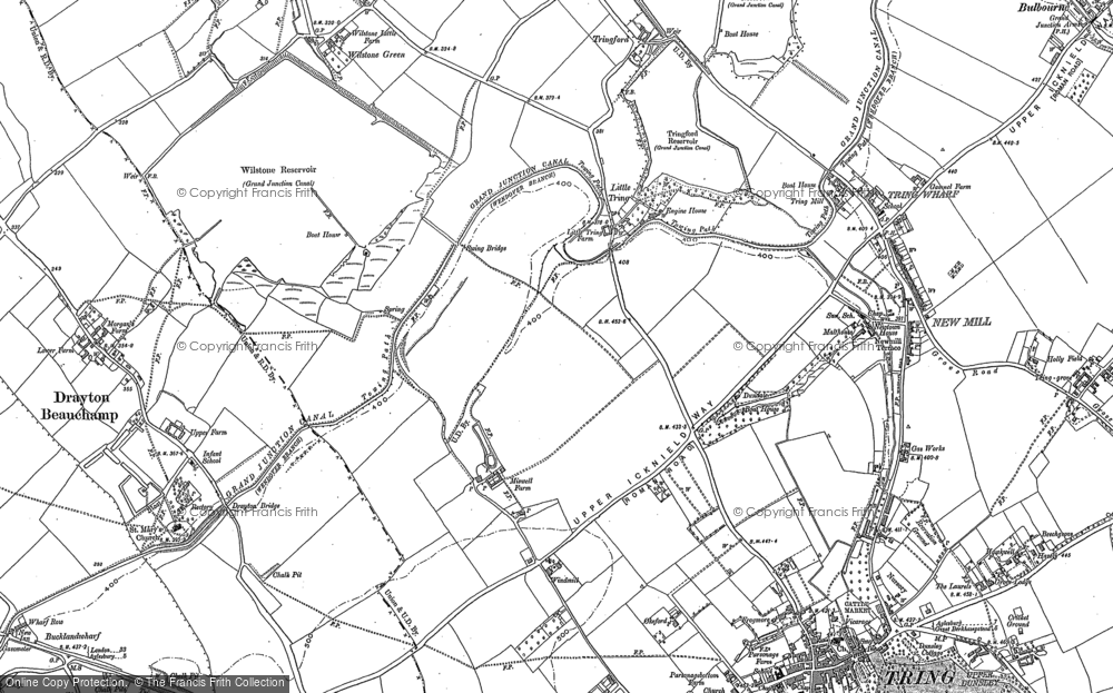 Old Map of Little Tring, 1896 - 1923 in 1896