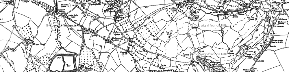 Old map of Little Witcombe in 1883