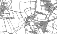 Old Map of Little Wittenham, 1898 - 1910