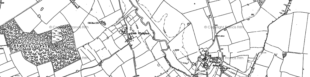 Old map of Little Wytheford in 1880