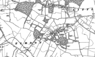 Old Map of Littlebury Green, 1896