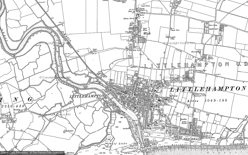 Old Map of Littlehampton, 1896 - 1910 in 1896