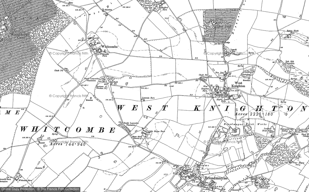 Old Map of Littlemayne, 1886 in 1886
