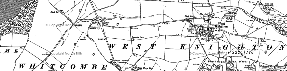 Old map of Littlemayne in 1886