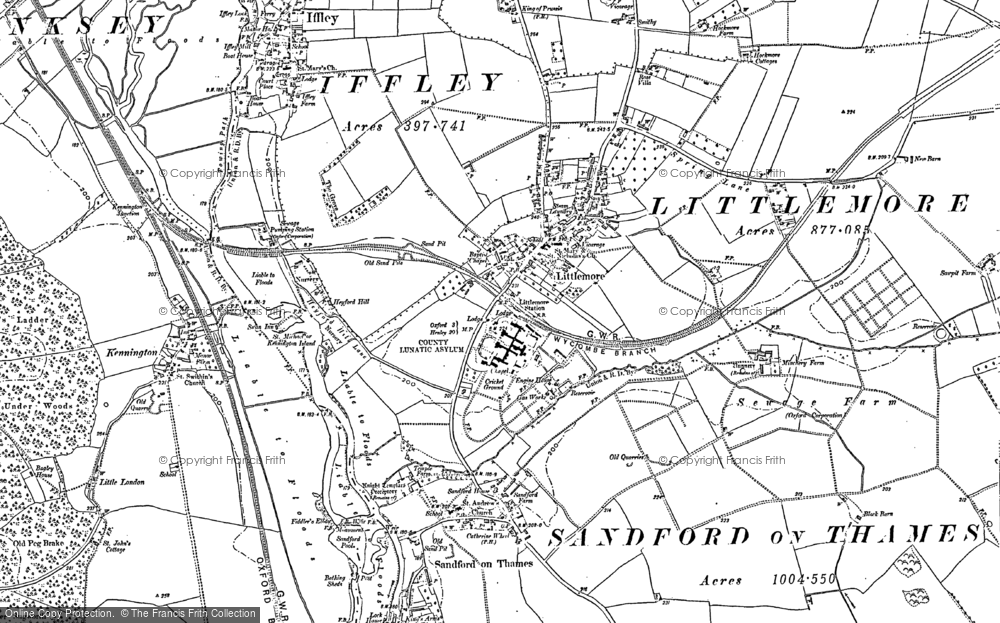 Old Map of Littlemore, 1897 - 1910 in 1897