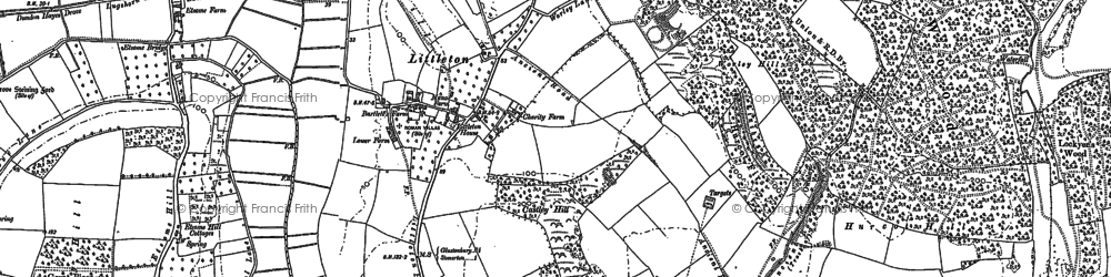 Old map of Littleton in 1885