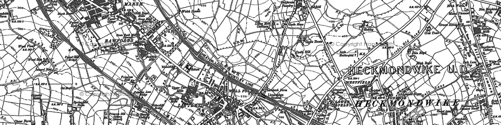 Old map of Littletown in 1892