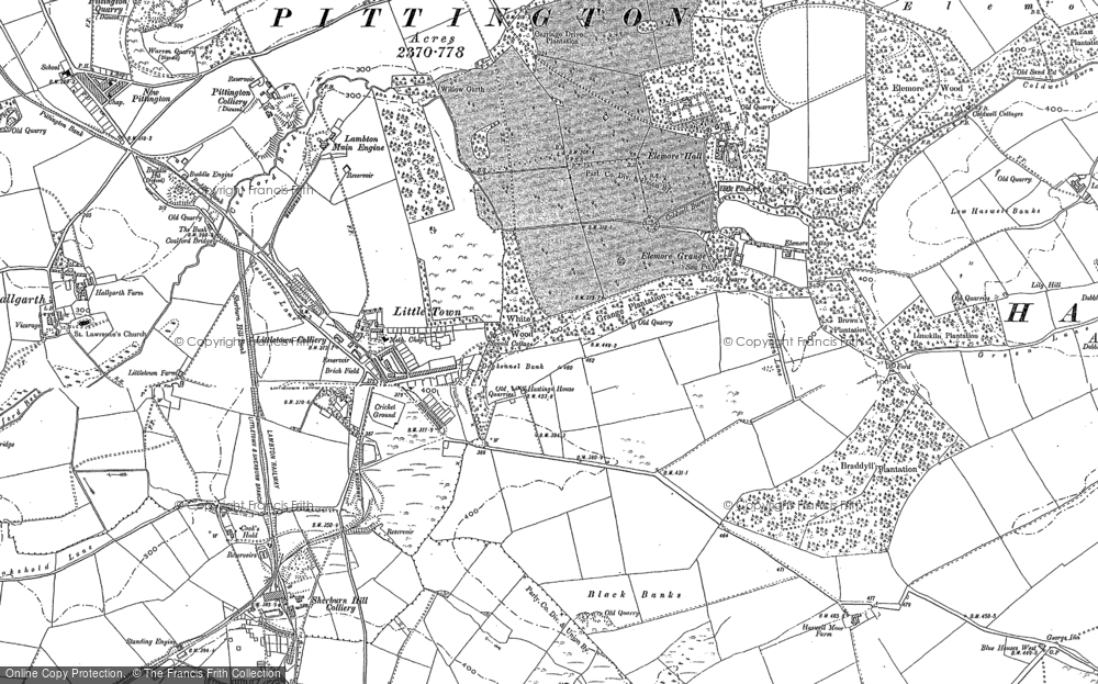 Old Map of Littletown, 1895 - 1914 in 1895
