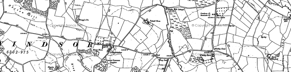 Old map of Littlewindsor in 1886