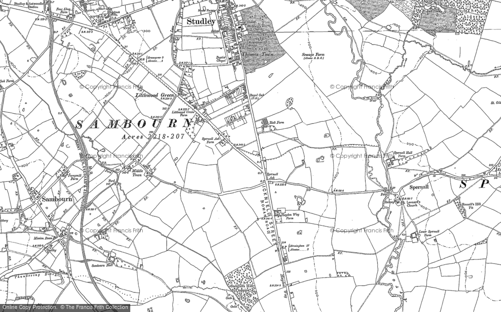 Old Map of Littlewood Green, 1885 - 1903 in 1885