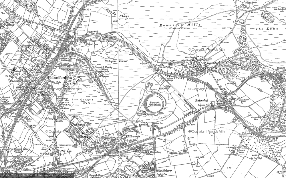 Old Map of Littleworth, 1883 in 1883