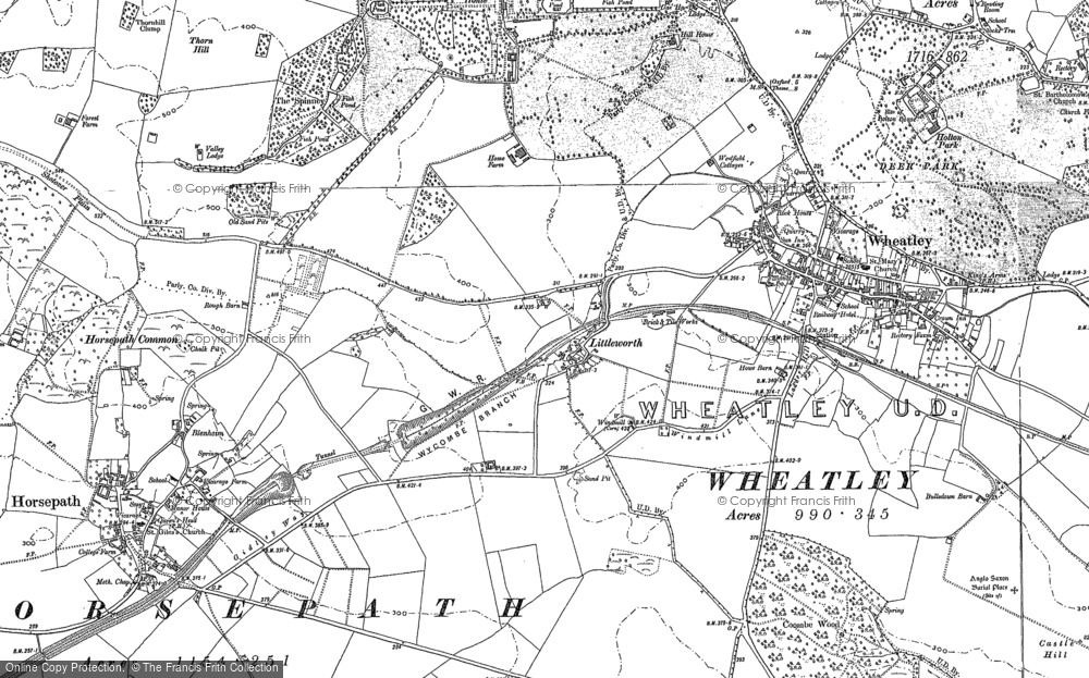 Old Map of Littleworth, 1897 - 1919 in 1897