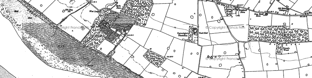 Old map of Liverpool John Lennon Airport in 1904