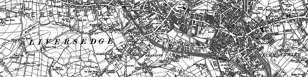 Old map of Liversedge in 1892