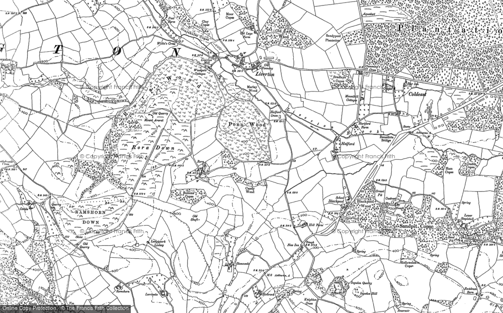 Old Map of Liverton, 1887 in 1887